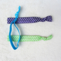 Vik över elastisk prickiga hår band armband armband för flicka hästsvans innehavaren håraccessoarer