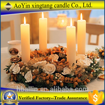 stearin palm candles ivory pillar candle +8613126126515