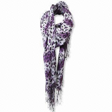 Scarf, Made of 100% Cotton, Measures 160 x 55 and 8cm