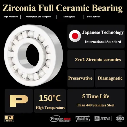 Full Zirconia Ceramic 61809 Ball Bearings - 61809CE Deep Groove Balls Bearing 61809-2RS
