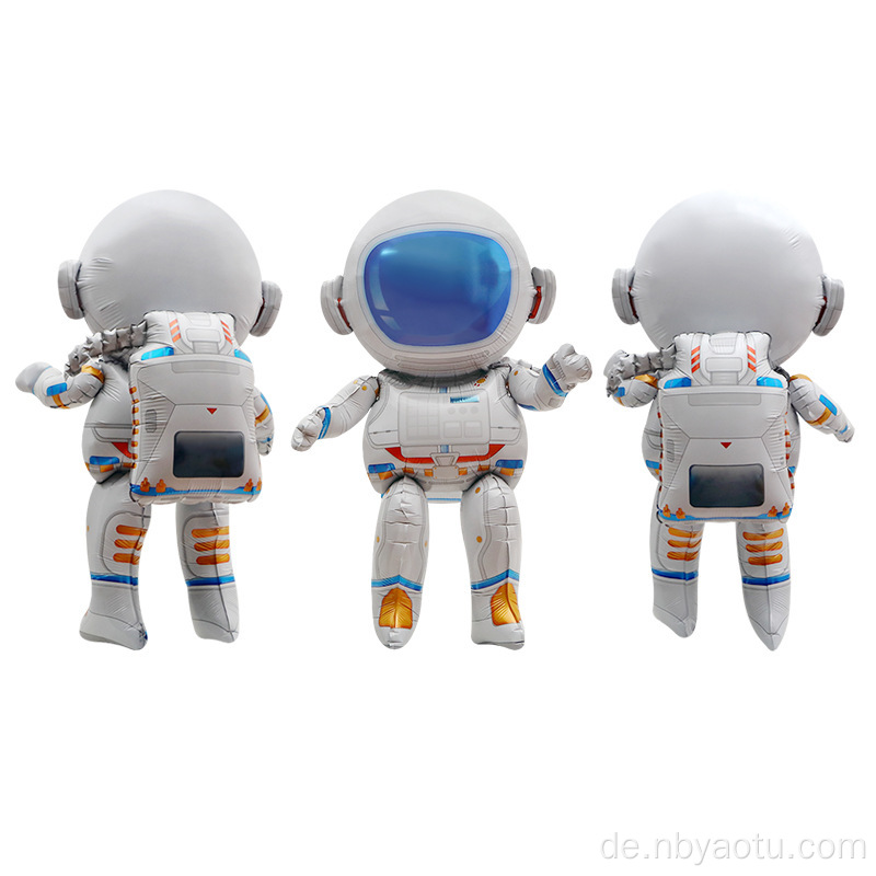 Kinder Geburtstagsfeier Ballon Spielzeug Luft Helium aufblasbare Astronaut Alien Folie Ballon 3d