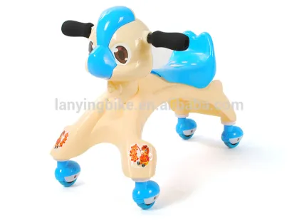 Baby Twist car/cartoon dog plastic baby swing car cheap
