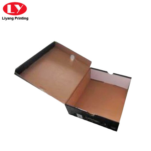 Black Corrugated Shipping Box for Shoes