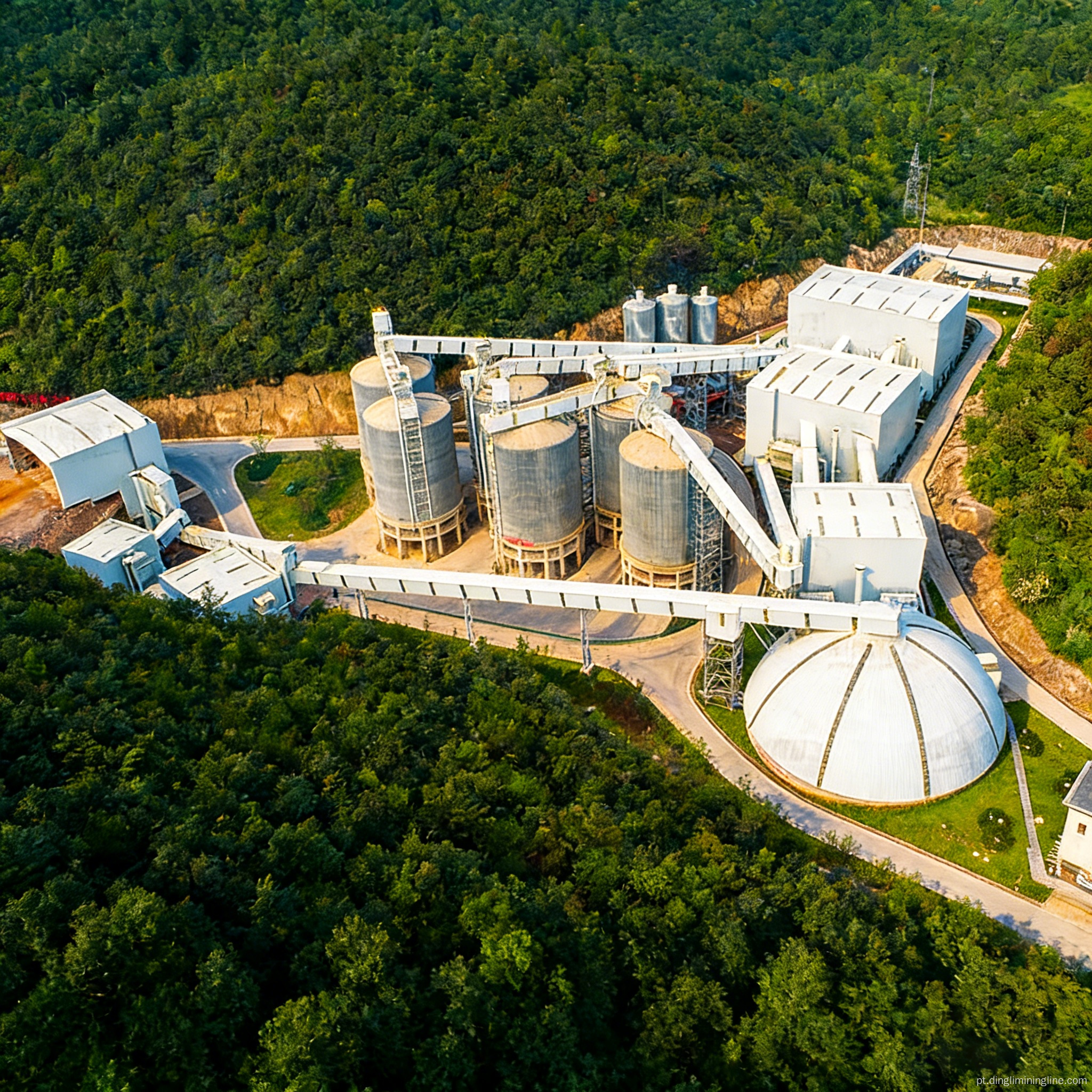 Linha de produção de agregados de calcário de 3 milhões de TPY