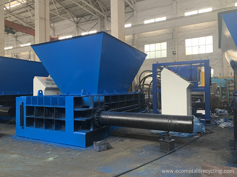 Ubc Aluminium Shavings Cans Turnings Baling Press Machine