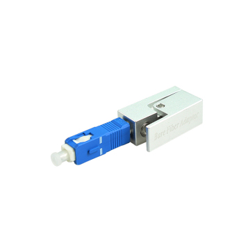 SC Metal Square Silver Optical Fiber Adapter
