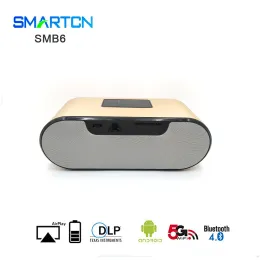 Hd handy battery backup bluetooth home projector with touch panel