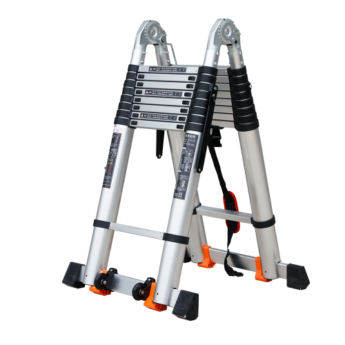 Foldable multi-functional telescopic extension ladder