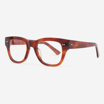 Square Cat Shape Acetate Unisex Optical Frames