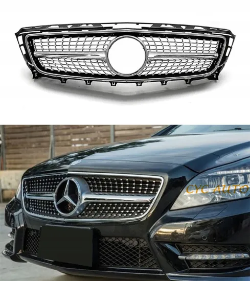 Diamond Style Facelift Front Bumper Grille for Mercedes-Benz CLS Class W218 2012-2014