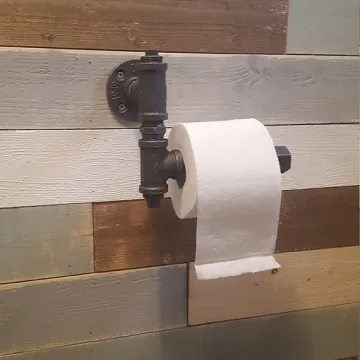 Iron Pipe Toilet Paper Roll Holder