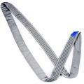 4 Ton Capacity 4M Or OEM Length Lifting 4T Sling Round Belt Gray Color Safety Factor 8:1 7:1 Type