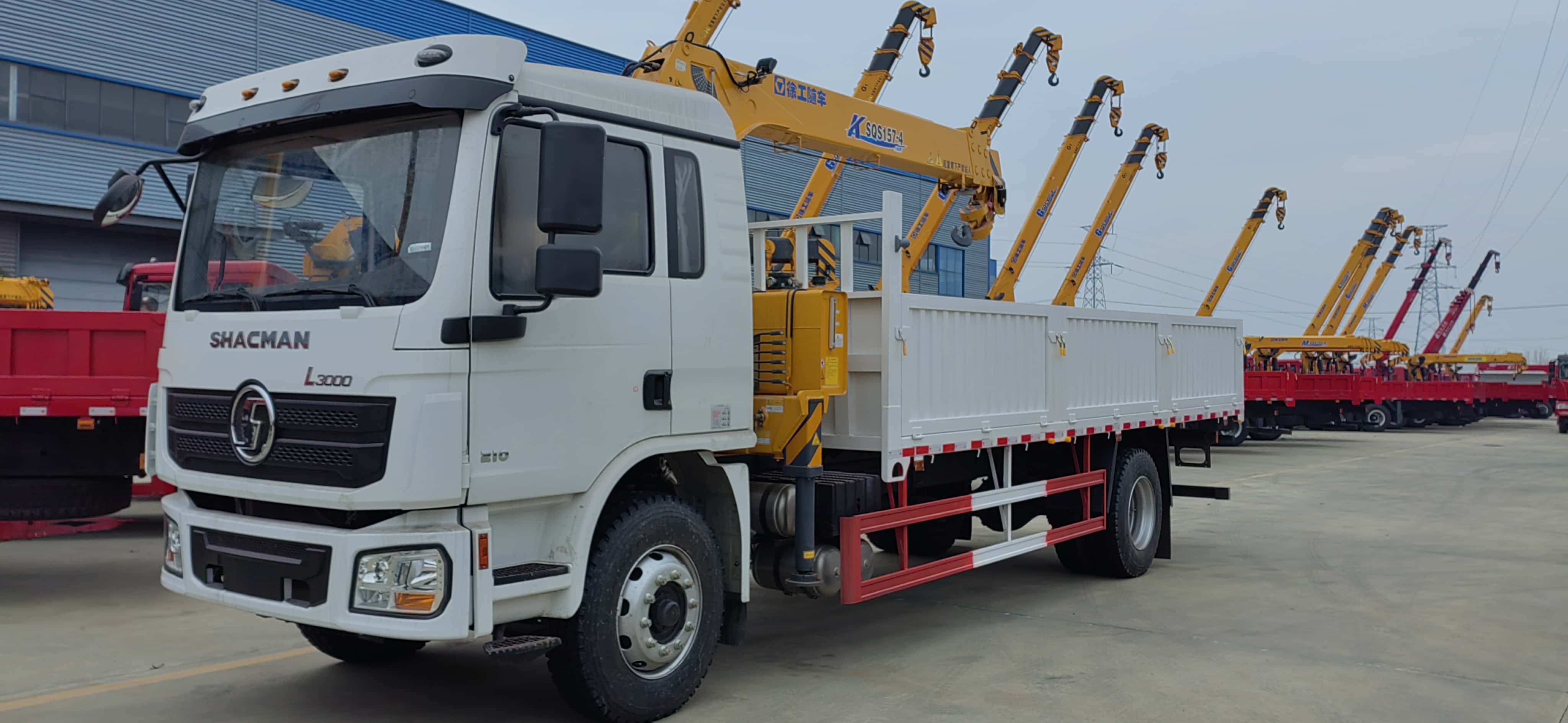 2 axles 190hp Shacman crane transport truck