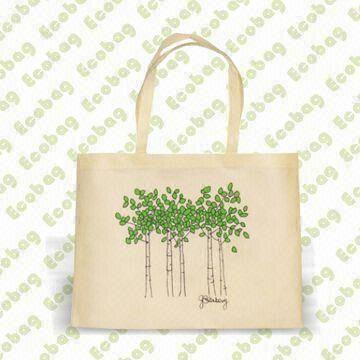 Cotton Bag, OEM Orders are Welcome, with Two Colors Printed On One Side