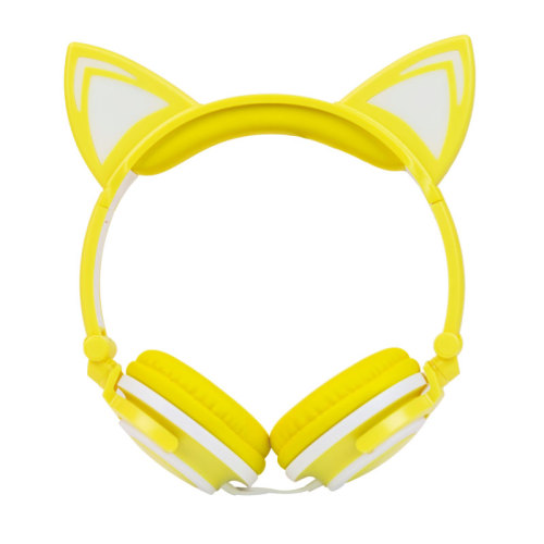 audifonos gamer cartoon kids cat ear headphones