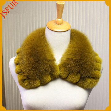 Oversized Solid Colour Fox Fur Collar Women Fur Collar