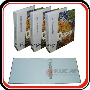 A4 Size 4c Printing Hard Cardboard Ring Binder File Folder
