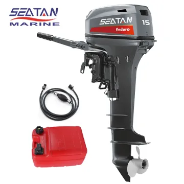 SEATAN Brand 2 Stroke 15HP Outboard Motor E15DML 6B4 Model