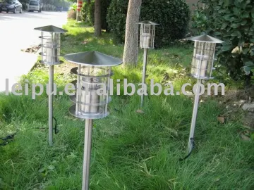 stainless steel earth-inserting lamp