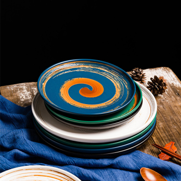 Nordic Western Style Luxury Plates - Corak Minimalis, Enamel Berkelanjutan untuk Perkahwinan dan Penggunaan Rumah