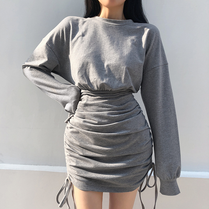 Meni Mini Bodycon Ruched Dress