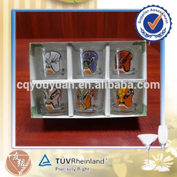 50ml vodka / rum / tequila alcohol unique custom shot glasses