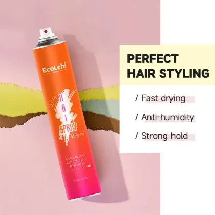 OEM ODM Wholesale Hair Spray: Fast Dry, Professional Strong Hold, Naturally Fragrance Hair Styling Spray for Salons & Men