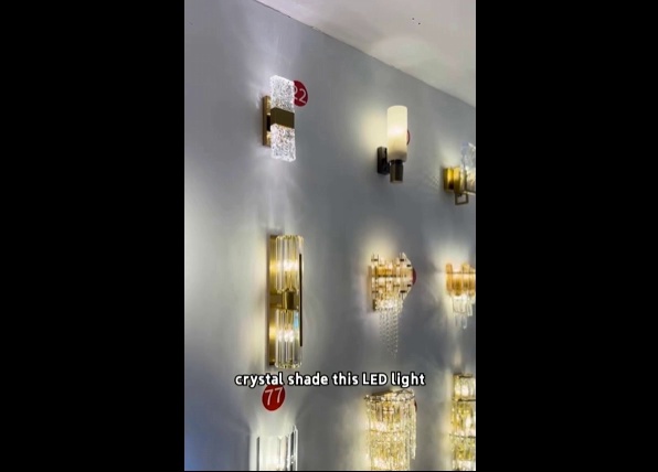 Modern Luxury Crystal LED Wall Lamp