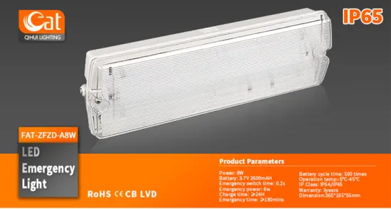 IP65 LED emergency light with CE certificate