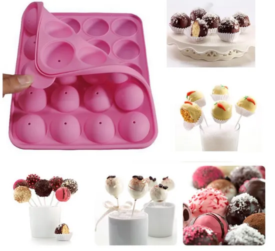 Food Safety Silicone Cake Pop Molds Tasty Top