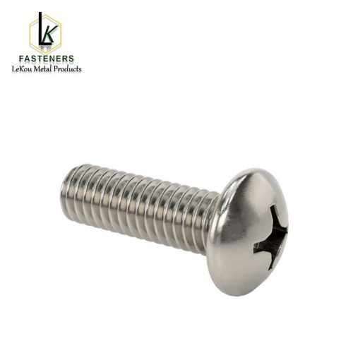 Шрубы з круглай галоўкай Phillips з нержавеючай сталі
