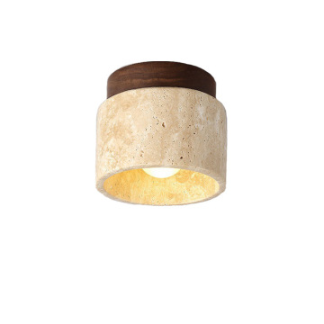 Professional Manufacturer Luxury Yellow Cave Stone LED Ceiling Lamp for Bedroom