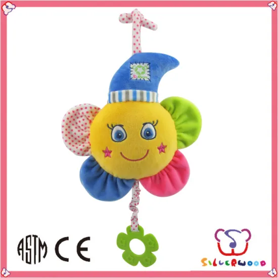 GSV certification musical soft plush hanger baby toys