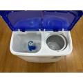 Double bucket laundry and shoe washing machine