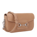 Elegant Genuine Leather Crossbody Pillow Bag