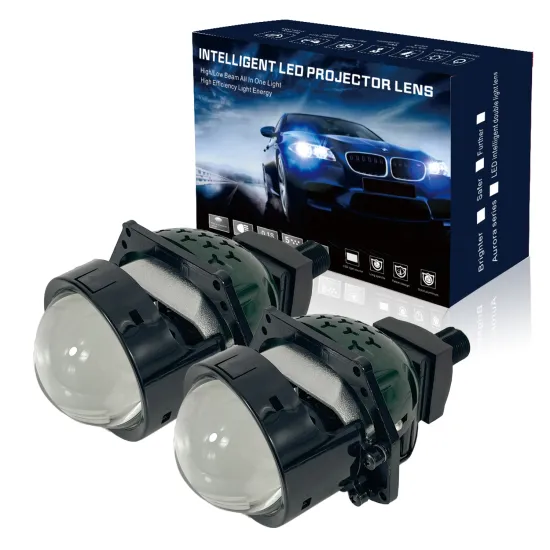 High Quality 12V 55W 62W Projector Light Automotive Headlight Lens