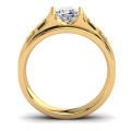18K ရွှေ၌အထီးထိတာလက်စွပ်