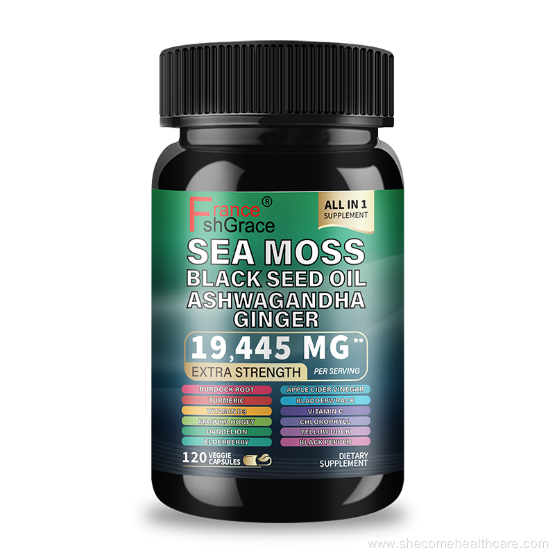 Black Seed Oil hair support Sea Moss supplement