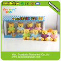 Pecnil topper 3D bear rubber kids eraser