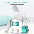 130PCS/Set Pets Dogs Cats Cleaning Paper Towels Eyes Wet Wipes Tear Stain Remover Gentle Non-Intivating Wipes Grooming Supplies