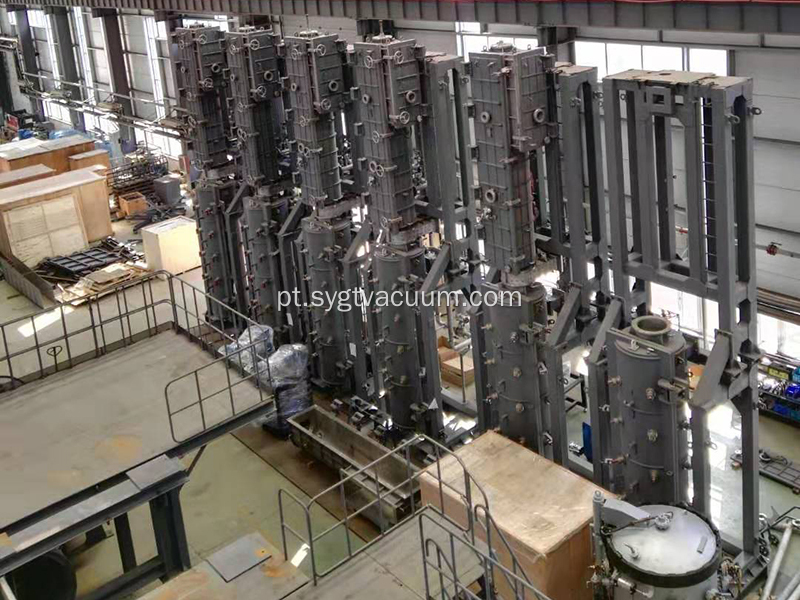Forno de sinterização de vácuo semi-contínuo vertical