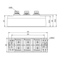 High thermal conductivity package 130MT160K 1600V Three phase rectifier modules