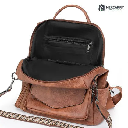 ChicLeather Women`s Casual PU Backpack (with Wallet)