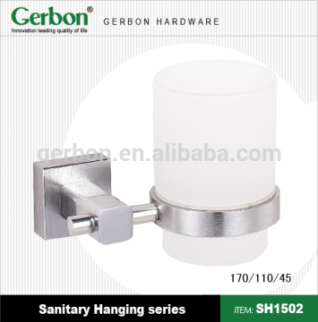 high quality single bathroom glass holder