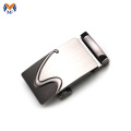 Fashion Blank Metal Fibbia con logo del marchio