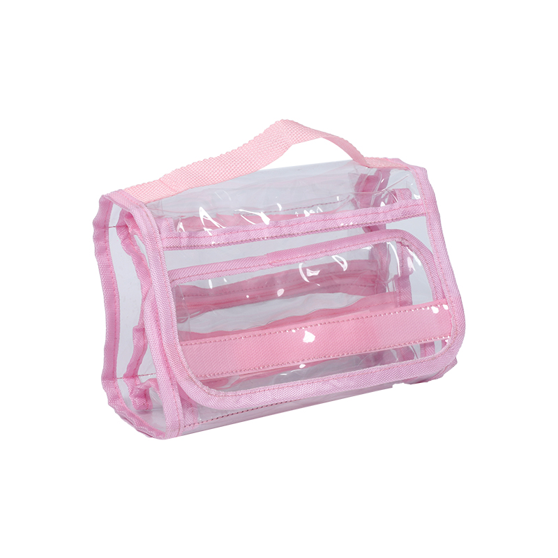 PVC Gran capacidad Case de lápiz portátil rosa para niños