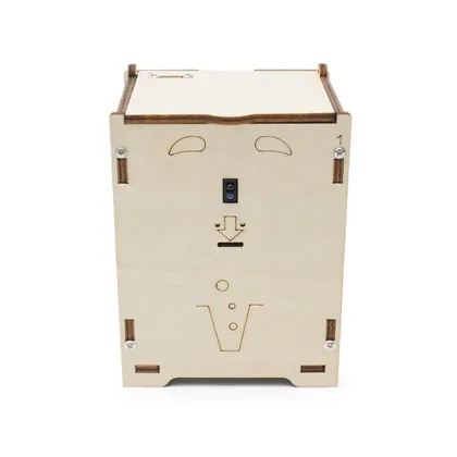 DIY Wooden Intelligent Sensor Trash Can with Infrared Induction Technology