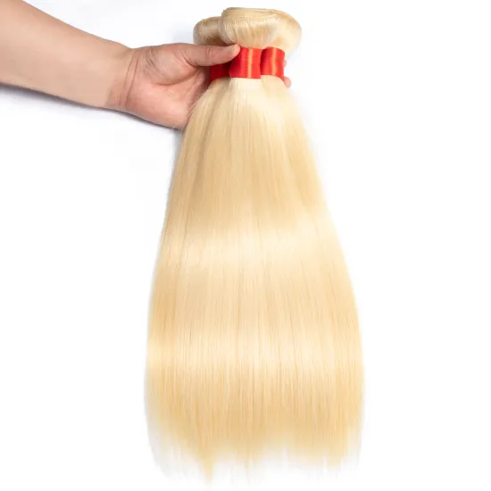 Wholesale Vendor Shedding Free Blonde Hair Extension 613 Virgin Hair Bundles With Closure