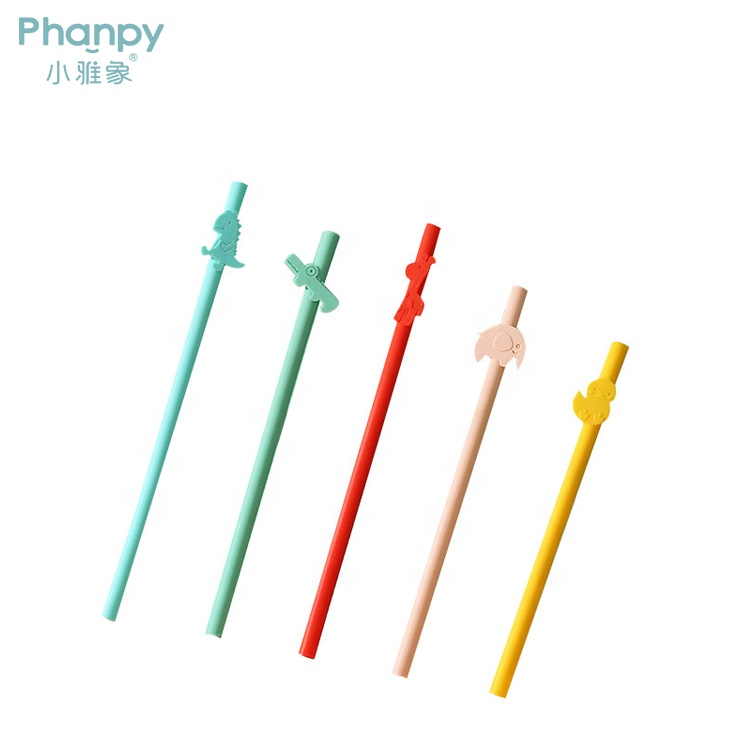 High Quality Portable Silicon Straw Set For Drinks