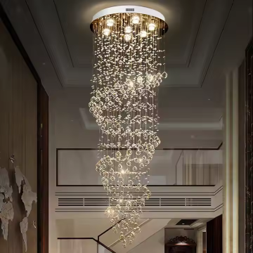 Factory Wholesale Modern Luxury Bedroom LED Crystal Chandelier